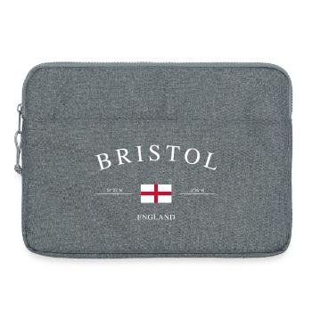 Bristol England – Urlaub Souvenir & Geschenk - Laptoptasche 15" - Grau meliert - Vorne