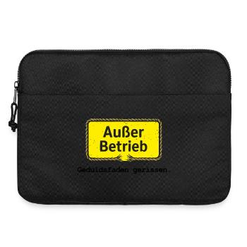 Außer Betrieb – Geduldsfaden gerissen - Laptoptasche 15" - Schwarz - Vorne