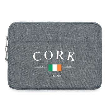 Cork Irland – Urlaub Souvenir & Geschenk - Laptoptasche 15" - Grau meliert - Vorne