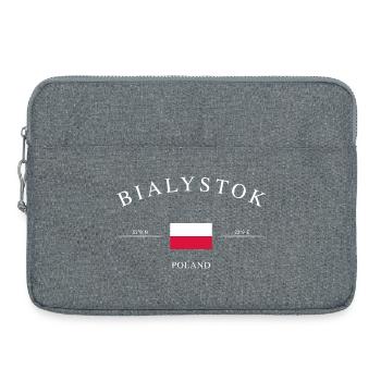 Białystok Polen – Urlaub Souvenir & Geschenk - Laptoptasche 15" - Grau meliert - Vorne