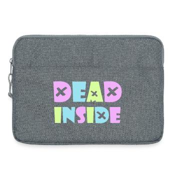 Dead Inside Kawaii Emo Punk Rock Anime Gothic Goth - Laptoptasche 15" - Grau meliert - Vorne