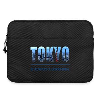 Tokyo Skyline Lettering – Always a Good Idea - Laptop bag 15" - black - Front