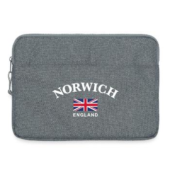 Norwich, Angleterre - Sacoche pour ordinateur portable 15 pouces - gris chiné - Devant