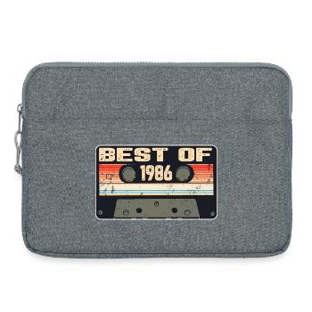 Best Of 1986 Cassette rétro - Sacoche pour ordinateur portable 15 pouces - gris chiné - Devant