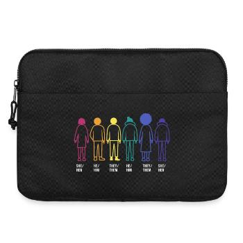 Diversité de genre queer Fierté gay LGBT - Sacoche pour ordinateur portable 15 pouces - noir - Devant