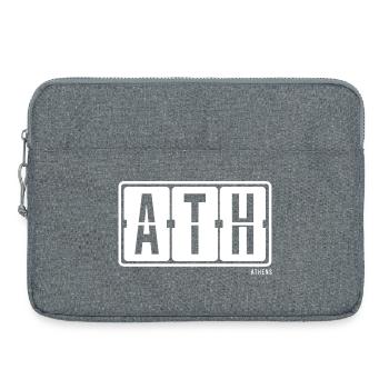 Athen ATH, City Hoodie Athens Souvenir - Laptoptasche 15" - Grau meliert - Vorne