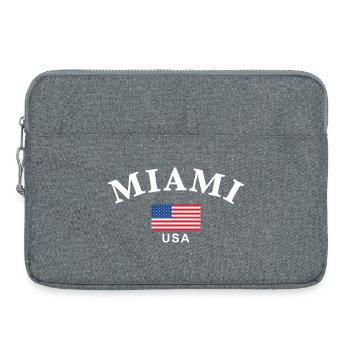 Miami, États-Unis - Sacoche pour ordinateur portable 15 pouces - gris chiné - Devant