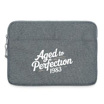 1983 Design für den 43 – Seit 43 Jahren - Laptoptasche 15" - Grau meliert - Vorne