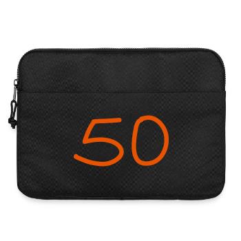 50e anniversaire cinquante nombre d’oranges - Sacoche pour ordinateur portable 15 pouces - noir - Devant
