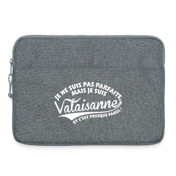 Parfaite Valaisanne - Sacoche pour ordinateur portable 15 pouces - gris chiné - Devant