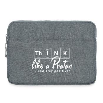 THINK Positive - éléments chimiques - Sacoche pour ordinateur portable 15 pouces - gris chiné - Devant