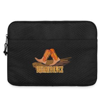 Square Dance - Cowboy boots on the parquet - Laptop bag 15" - black - Front