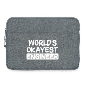 World's Best Engineer Bold Statement - Laptop bag 15" - heather grey - Front