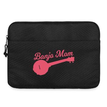 Banjospieler Mutter - Laptoptasche 15" - Schwarz - Vorne