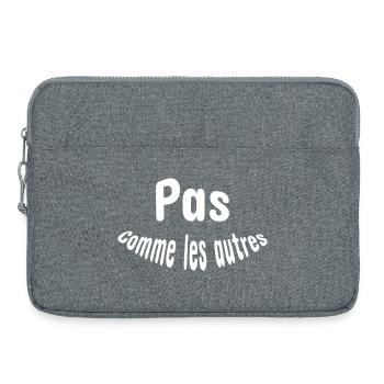Pas comme les autres - Sacoche pour ordinateur portable 15 pouces - gris chiné - Devant