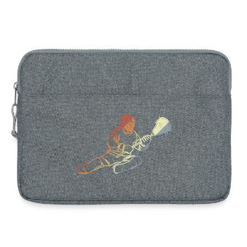 Lacrosse Goaltender Vintage - Laptop bag 15" - heather grey - Front