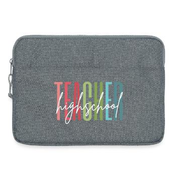 Highschool Lehrer Schule Geschenk - Laptoptasche 15" - Grau meliert - Vorne