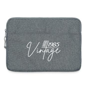 Vintage 1985 Geschenkidee Geburtstagsparty 41ter - Laptoptasche 15" - Grau meliert - Vorne