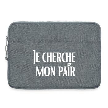 Je cherche mon pair - Sacoche pour ordinateur portable 15 pouces - gris chiné - Devant