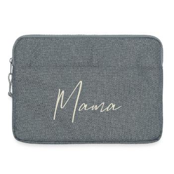 Maman - Sacoche pour ordinateur portable 15 pouces - gris chiné - Devant