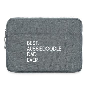 Aussiedoodle Aussie-Poo Propriétaire de chien AussiePoo - Sacoche pour ordinateur portable 15 pouces - gris chiné - Devant