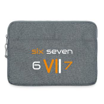 six seven 6 7 - Laptoptasche 15" - Grau meliert - Vorne