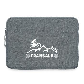 Transalp 2026 mit Fahrrad - Laptoptasche 15" - Grau meliert - Vorne