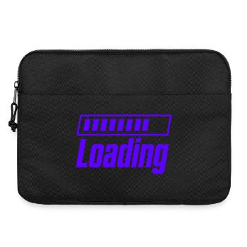 Loading bar motif - Laptop bag 15" - black - Front