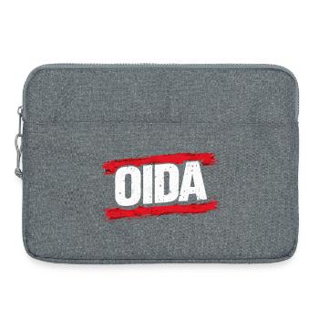 Logo du Pinceau Rouge ODA - Sacoche pour ordinateur portable 15 pouces - gris chiné - Devant