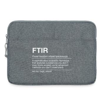 FTIR Spectroscopy Analysis Spectrometer - Laptop bag 15" - heather grey - Front