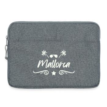 Mallora Palm Beach Logo - Sacoche pour ordinateur portable 15 pouces - gris chiné - Devant