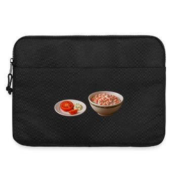 Tomaten Salat mit Schmand - Laptoptasche 15" - Schwarz - Vorne
