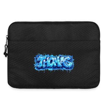 Graffiti Thomas Name Gift Ideal Printable - Laptop bag 15" - black - Front