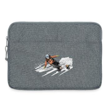 ski - Laptop bag 15" - heather grey - Front