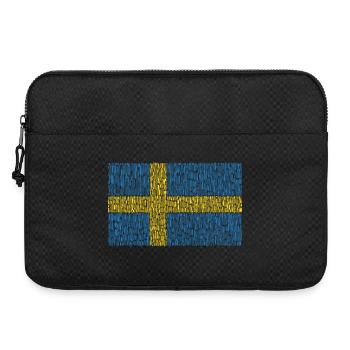 Schweden Flagge - Laptoptasche 15" - Schwarz - Vorne