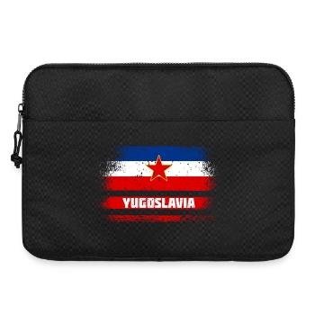 Yugoslavia vintage flags - Laptop bag 15" - black - Front
