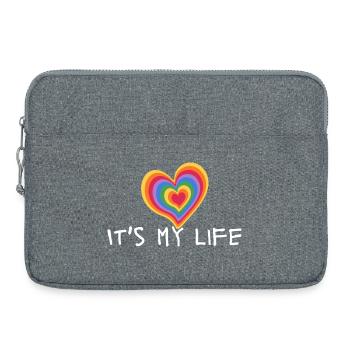 It's My Life - LGBT - Laptoptasche 15" - Grau meliert - Vorne