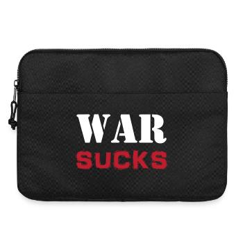 T-shirt slogan La guerre craint l’antimilitarisme - Sacoche pour ordinateur portable 15 pouces - noir - Devant