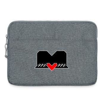 MOM Mom Birth Heart Love Best Mom - Laptop bag 15" - heather grey - Front