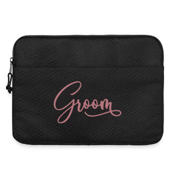 Bräutigam Cool Matching Paar Hochzeitsfeier Hochzeit - Laptoptasche 15" - Schwarz - Vorne