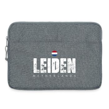 Leiden City Distressed Print - Laptoptasche 15" - Grau meliert - Vorne
