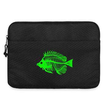 Conception de squelette de poisson brillant - Sacoche pour ordinateur portable 15 pouces - noir - Devant