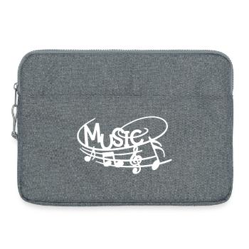 Music in the Skin (White) - Laptop bag 15" - heather grey - Front