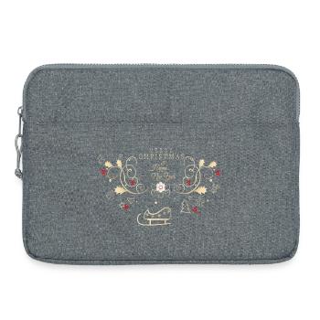 Merry Christmas, Happy New Year - Laptoptasche 15" - Grau meliert - Vorne