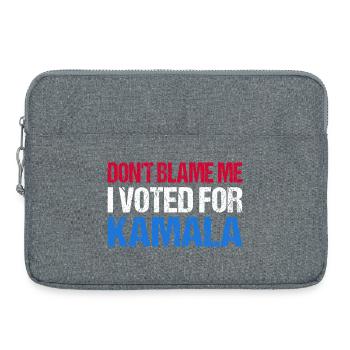 Don't Blame Me I Voted For Kamala I - Laptop bag 15" - heather grey - Front