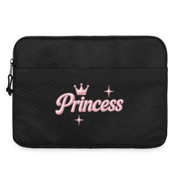 Prinzessin / Princess / Chrome Y2K Design - Laptoptasche 15" - Schwarz - Vorne