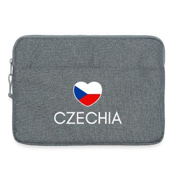 I love Czechia, heart Czechia - Laptop bag 15" - heather grey - Front