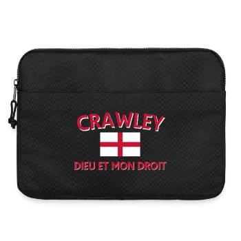 Crawley Crest avec Dieu et Mon Droit - Sacoche pour ordinateur portable 15 pouces - noir - Devant