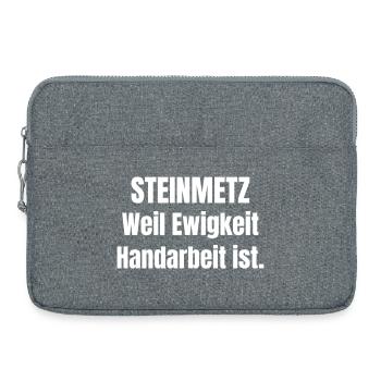 Steinmetz Ewigkeit Handwerk - Laptoptasche 15" - Grau meliert - Vorne