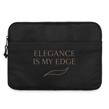 Style de vie féminin élégant, doux - Sacoche pour ordinateur portable 15 pouces - noir - Devant